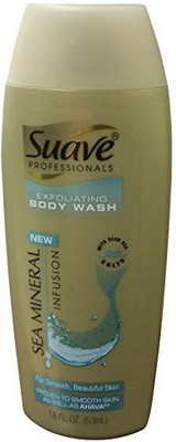 Suave Gold Body Wash, Sea Mineral Exfoliating(Pack Of 6)(53.226 ml, Pack of 6)