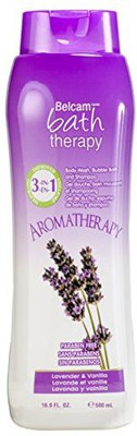 

Belcam Bath Therapy Aromatherapy 3-in-1 Body Wash, Bubble Bath and Shampoo, Lavender & Vanilla(499.733 ml)