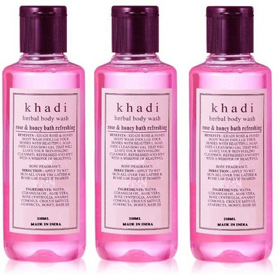 

Khadi Herbal Rose & Honey Bath Refreshing Body Wash(630 ml)