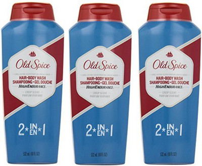 

Old Spice Endurance 2 In 1 Hair And Body Wash Crisp Scent Men Body Wash By (Pack Of 3)(532.26 ml, Pack of 3)