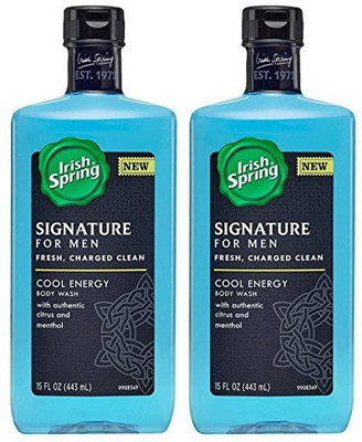 

Irish Spring Signature For Men Body Wash - Cool Energy - With Authentic Citrus & Menthol -Pack Of 2(443 ml)