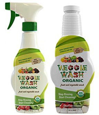 

Veggie Wash Wash All Natural Fruit and Vegetable Wash Sprayer and Refill Combo Pack - Organic(295 g, Pack of 2)