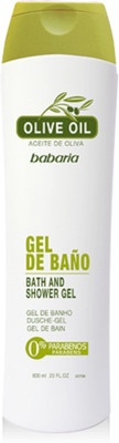 

babaria Imported Olive Oil Bath and Shower Creamy Gel with 600ml Paraben Free(600 ml)