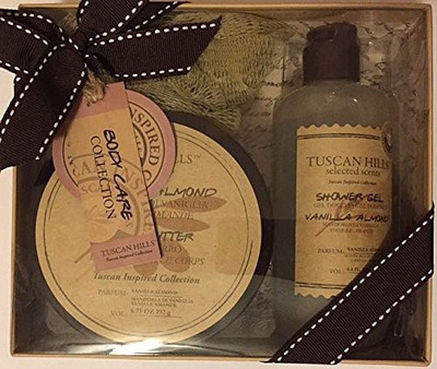 

Tuscan Hills Almond Bath And Body Care 3 Piece Box Set(392 ml, Pack of 3)