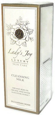

LADY'S JOY LUXURY Rose Cleansing Milk 5.41 Oz/ 160 ml ★ Hydrate, Moisturize, Protect with Organic Rose Oil, Organic Rose Water, Black Pearl Extract, Moringa Oil ★ Super Antioxidant ★ Parabens Free(140 g)