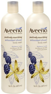 

Aveeno Positively Nourishing Antioxidant Blackberry + Vanilla Pack of 2(480 ml, Pack of 2)