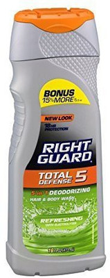 

Right Guard Total Defense 5 5-In-1 Deodorizing Hair & Body Wash Refreshing With Electrolytes(473 ml)