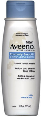 

Aveeno Positively Smooth Shower & Shave Cream Aftershave Cream(295 ml)