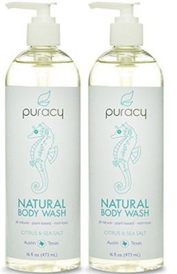 

Puracy Natural SulfateFree THE BEST Clinically Superior Ingredients Developed by Doctors for Men & Women Citrus Essential Oils & Sea Salt SpaGrade 16 Pack of 2(480 ml)