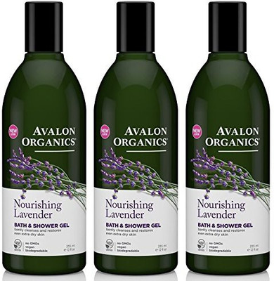 

Avalon Organics Bath and Shower Gel, Lavender(Pack of 3)(354.84 ml, Pack of 3)