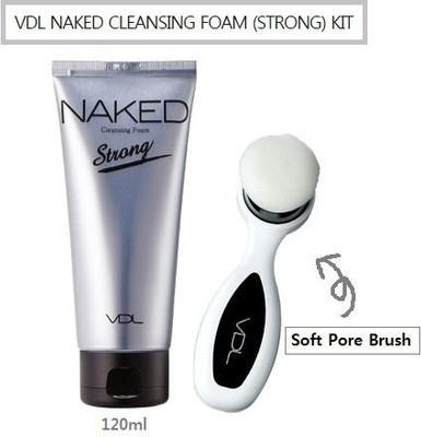 

VDL NAKED Cleansing Foam Strong (120ml) + Very Soft Pore Brush(120 ml)