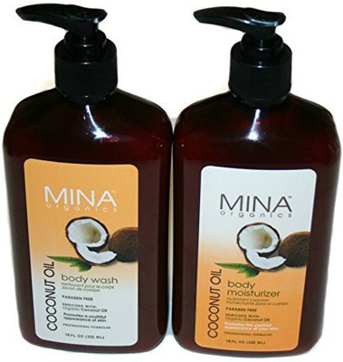 

Mina Organics Coconut Oil Body Wash And Body Moisturizer Set(532 ml)