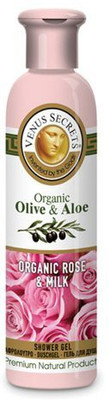 

Venus Secrets Shower Gel Organic Olive & Aloe With Organic Rose & Milk(250 ml)