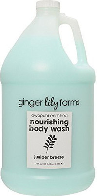 

Ginger Lily Farm's Botanicals Nourishing Body Wash Gallon, Juniper Breeze, 4 Count(3784.96 ml)
