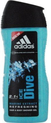 ADIDAS ICE DIVE by HAIR & BODY WASH for MEN(Package Of 2)(248.388 ml, Pack of 2) available at flipkart for Rs.5239