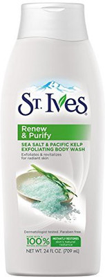 St. Ives Renew and Purify Body Wash, Sea Salt(Pack of 2)(709 ml)