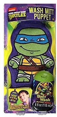 MZB Mutant Ninja Turtles Wash Mitt Puppet & Body Wash Gift Set(118 ml)