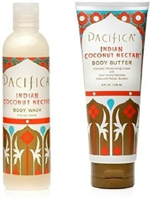 

Pacifica Indian Coconut Body Butter & Body Wash Bundle Pack(236.56 ml)