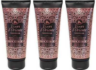 

Tesori d'Oriente "Hammam" Shower Cream Oil with Argan Oil and Orange Blossom * Fluid 200 Packages Pack of 3 * [ Italian Import ](200 ml)