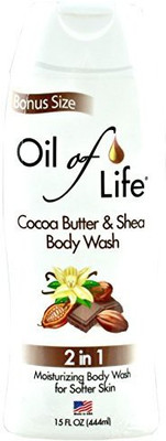 

OilLife Life 2-In-1 Cocoa Butter & Shea Body Wash Cleanser Plus Moisturizer(443.55 ml)