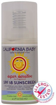

California Baby No Fragrance Moisturizing Sunscreen Lotion SPF + 45(540 ml)