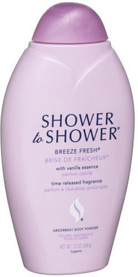 

Shower to shower Shower to Shower Absorbent Body Powder Breeze Fresh with Vanilla Essence Bottles Pack of 2(390 ml)