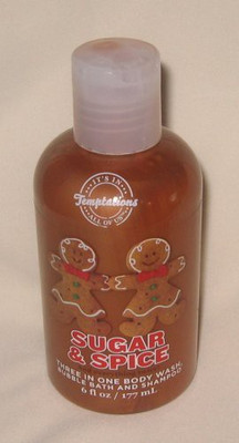 

Temptations Body Works Sugar & Spice 3 in 1 Bubble Shampoo Travel Size 177(180 ml)