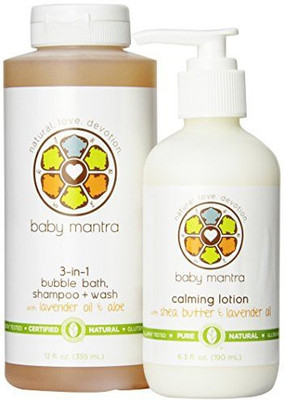 

Baby Mantra 3-in-1 Bubble Bath and Calming Lotion Combo, Lavender(541.131 ml)