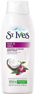 

St. Ives Soft and Silky Body Wash, Coconut and Orchid (Pack of 2)(709 ml, Pack of 2)