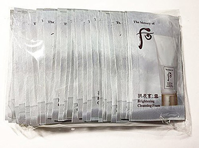

The History of Whoo History of Whoo Gongjinhyang Brightening Cleansing Foam 80ml(2mlx40ea). Super Saver than normal size(40 ml)