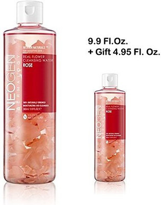 

Neogen Dermalogy Real Flower Cleansing Water Rose 9.9 Fl.oz. + Gift 4.95 Fl.oz.(277.2 g, Pack of 2)