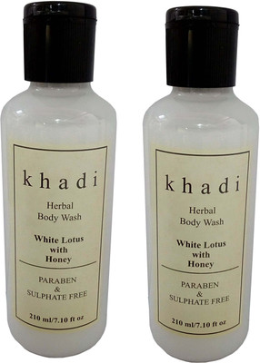 

Khadi Herbal White Lotus with Honey (Paraben & Sulphate Free ) Body wash(420 ml)