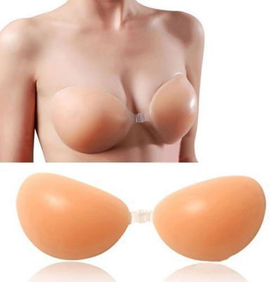 

Healthcom Silicone Invisible Bras Push-up Breast Bra Strapless Self Adhesive Breast Pads Nipple Cover Free Bra Nipple-shield Breast Without Strap Fashion Sexy Bras(A)(200 g)