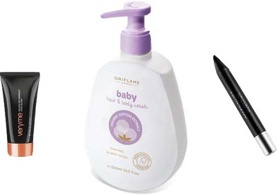 

Oriflame Sweden combo of 3 baby wash::kajal:: peach me(350 ml)