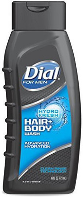 

Dial for Men Hair and Body Wash, Hydro Fresh, 16 Ounce(473 ml)
