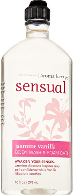 

Bath & Body Works Aromatherapy Sensual Jasmine Vanilla Body Wash & Foam Bath(295 ml)