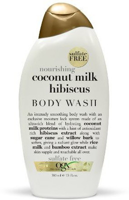 OGX Creamy Body Wash, Nourishing Coconut Milk Hibiscus(385 ml)