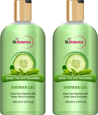 

St.Botanica Green Tea and Cucumber Luxury Shower Gel (Pack Of 2)(300 ml, Pack of 2)