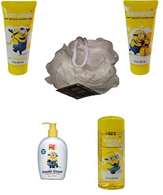 

Despicable Me Minion Made Bath & Body Bundle -5 Items, With Bonus Jumbo Bath Sponge(200 ml)