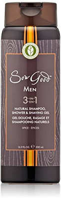 

Sow Good 3-In-1 Natural Shampoo Shower And Shaving Gel For Men Spice(499.733 ml)