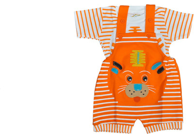 Mahadhi Baby Boy's Orange Bodysuit