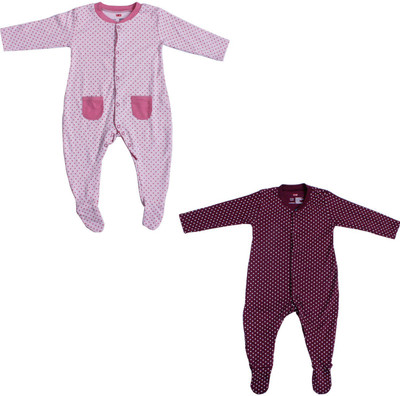 

Indirang Baby Boys Pink, Purple Bodysuit, Multicolor