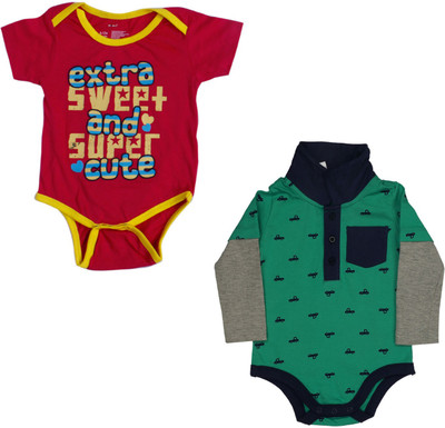 

Indirang Baby Boys & Baby Girls Multicolor Bodysuit