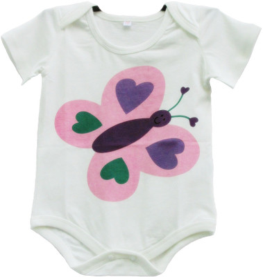 The Tickle Toe Baby Girls White Bodysuit The Tickle Toe Baby Girls White Bodysuit