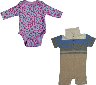 

Indirang Baby Boys & Baby Girls Multicolor Bodysuit