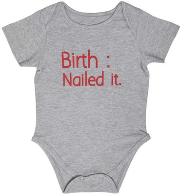 Blue Bus Store Slogan T-Shirts Baby Boys Grey Bodysuit Blue Bus Store Slogan T-Shirts Baby Boys Grey Bodysuit