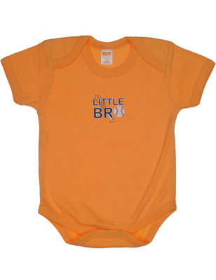 

Indirang Baby Boys Orange Sleepsuit