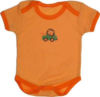 

Indirang Baby Boys Orange Sleepsuit