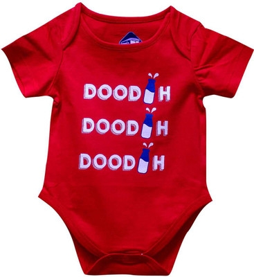 Blue Bus Store Baby Boys & Baby Girls Red Bodysuit