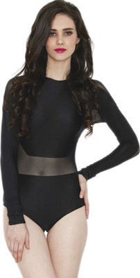 

Divaat Women' Black Bodysuit